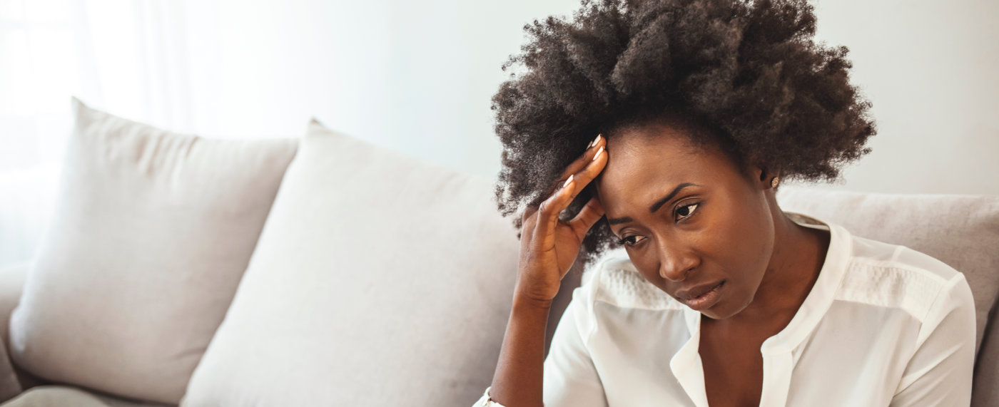 woman having a problem